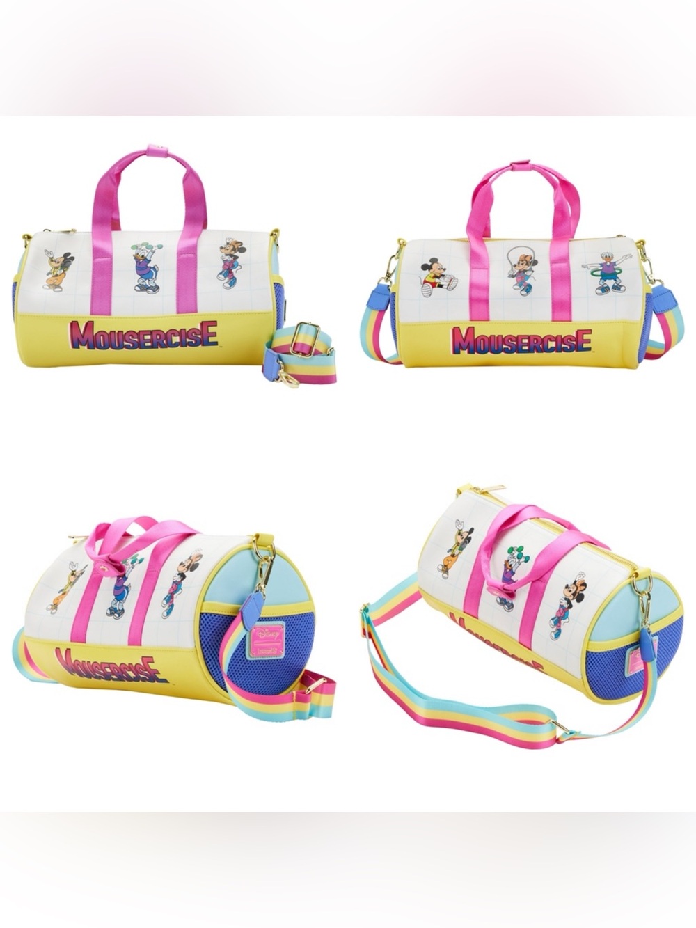 NWOT Loungefly Disney Mousercise Duffle
Bag